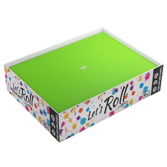 bordspel-accessoires-dice-tray-magnetic-rectangular-groen