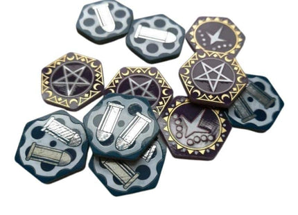 bordspel-accessoires-laserox-arkham-horror-the-card-game-clue-ammo-tokens