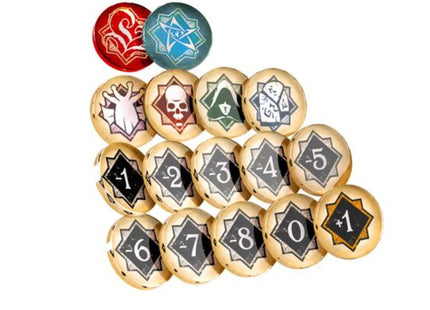 Arkham Horror: Chaos-Token + Token-Beutel – Zubehör