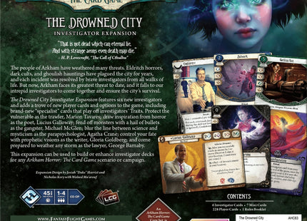 arkham horror the card game the drowned city campaign expansion Arkham Horror LCG The Drowned City: Investigator-Erweiterung – De Spelletjes Vrienden