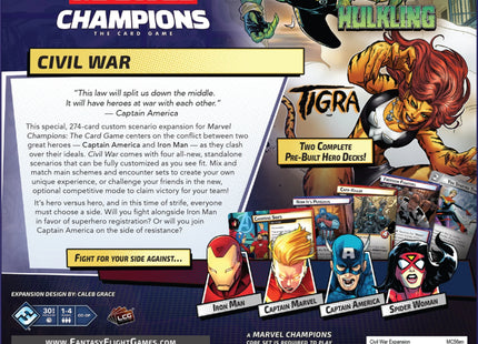Marvel Champions LCG Civil War uitbreiding (ENG)