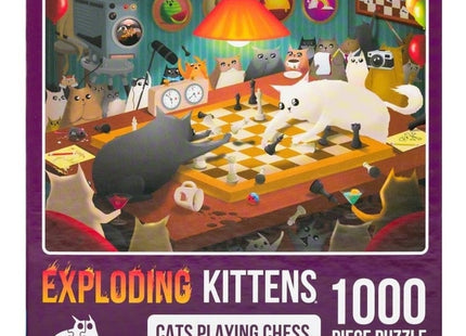 puzzel-legpuzzel-expldoding-kittens-cats-playing-chess-1000-stukjes