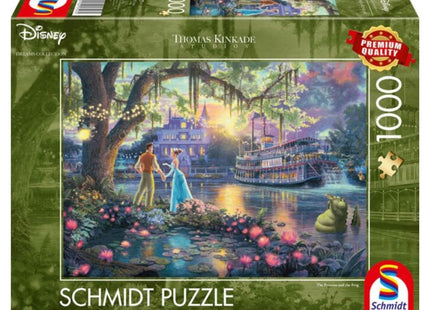 puzzel-thomas-kinkade-disney-dreams-de-prinses-en-de-kikker