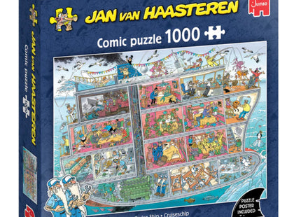 Jan van Haasteren: Cruiseschip (1000 stukjes) - Puzzel